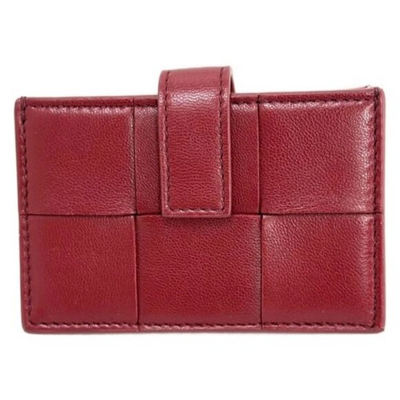 Bottega Veneta Handbags - Auth BOTTEGA VENETA Cassette,Accordion card case - Bordeaux Light Pink Leather